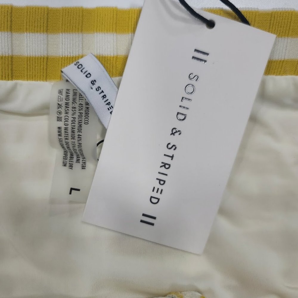 Solid & Striped The Madison Ribbed Bikini Bottom Size Large - Picture 6 of 10